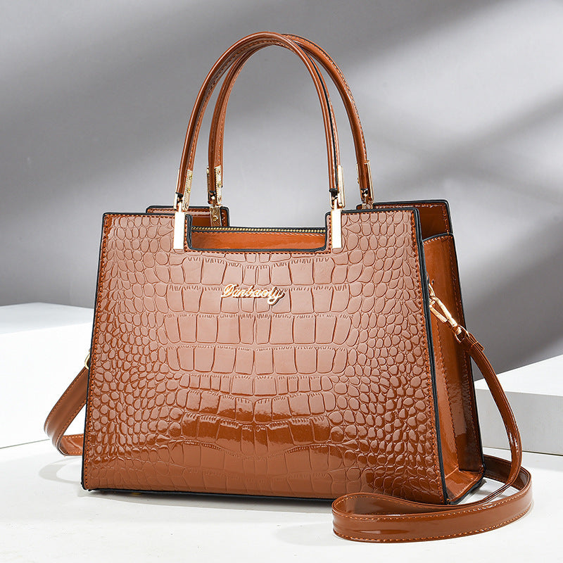 Women's Fashion Patent Leather Shoulder Bag