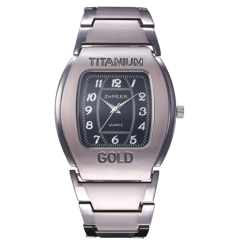 Titanium Alloy Business Leisure Steel Band Quartz Watch Men's