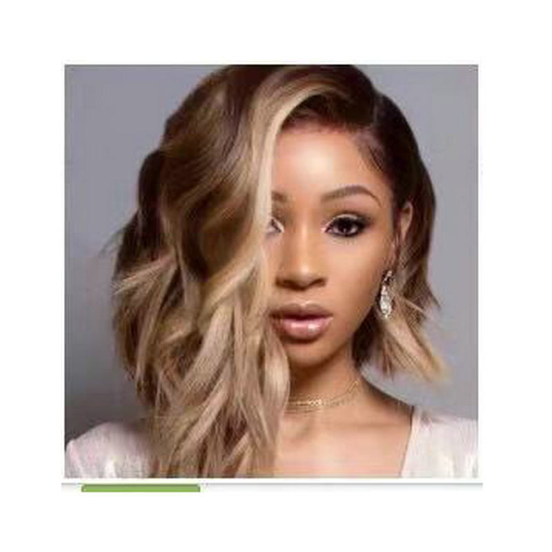 Trend Wig Blonde Multi-colored Curly Hair Exotic Wig