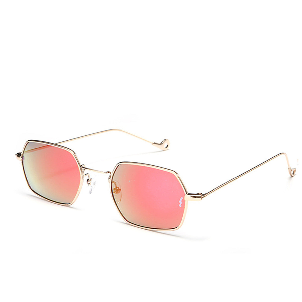 Retro Small Square Frame Polygonal Sunglasses For Men And Women